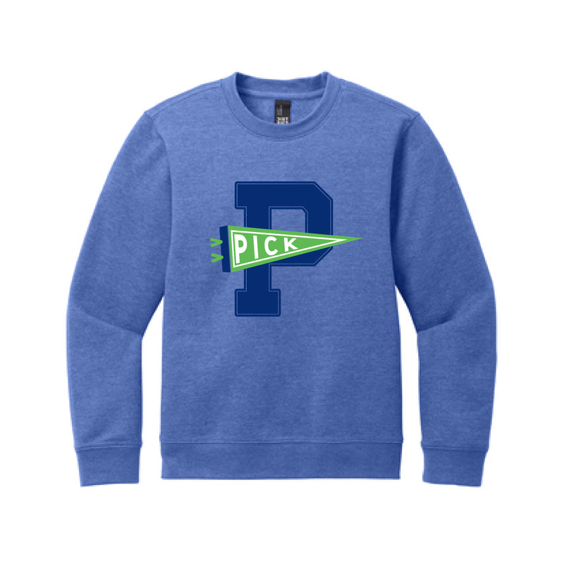 The Pick Pennant | Royal Frost Youth Crewneck