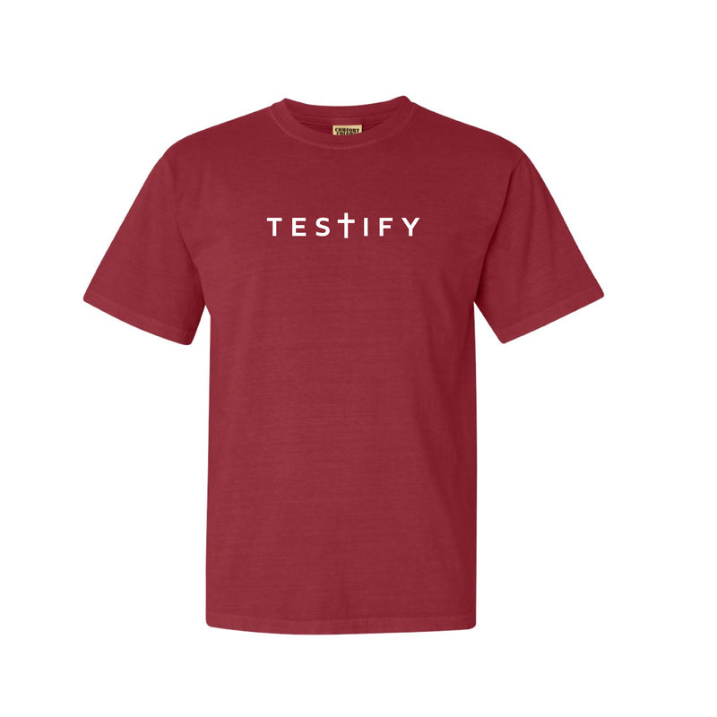 The Testify | Crimson Tee