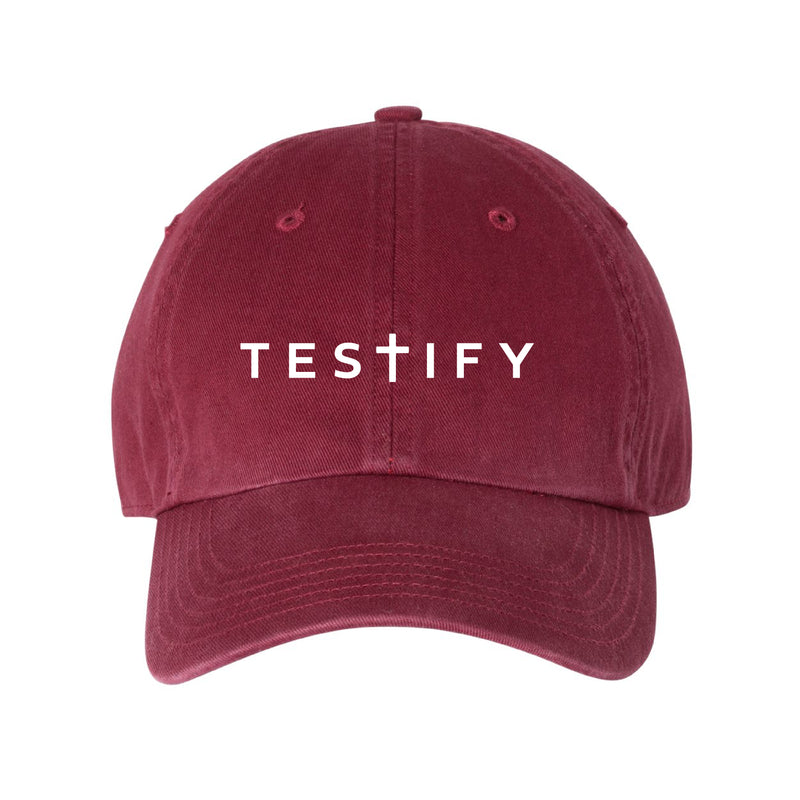 The Testify | Embroidered Cardinal Richardson Dad Hat