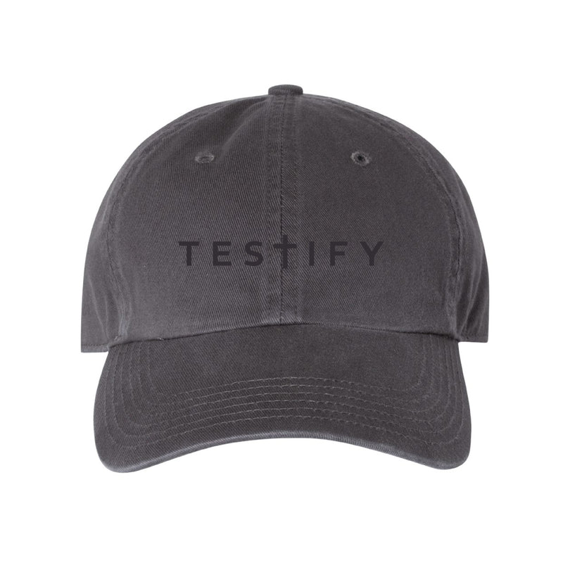 The Testify | Embroidered Charcoal Richardson Dad Hat