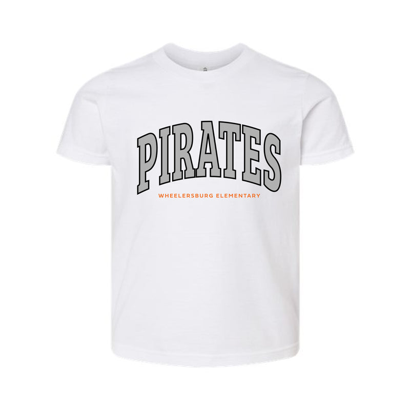 The Pirates Arch | White Oversized Youth Tee