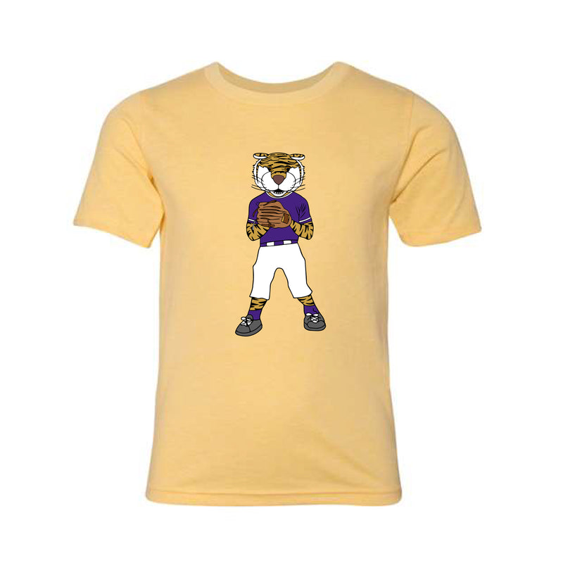 The Pitching Mike the Tiger | Youth Banana Cream Tee