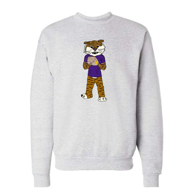 The Pitching Mike the Tiger | Ash Sweatshirt