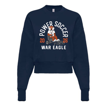 The Power Soccer | Adult Midnight Navy Women's Crewneck Sweatshirt