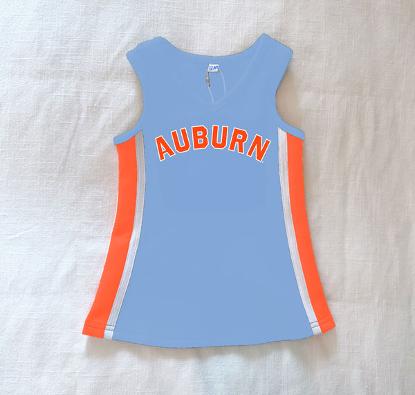 The Auburn University | Baseball Light Blue Power Stripe V-Neck