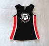 The University of Georgia | Black Power Stripe V-Neck Cheer Dress