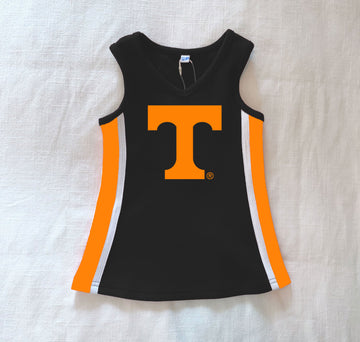 The University of Tennessee | Graphite Power Stripe V-Neck Cheer Dress *LOGO MISPRINT*