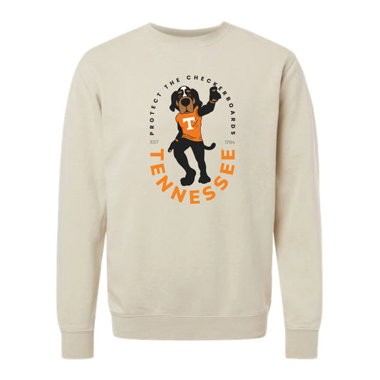 The Protect the Checkerboard UT | Ivory Sweatshirt