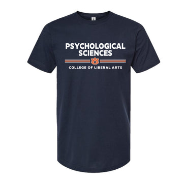 The Psychological Sciences Stripes | Navy Oversized Tee