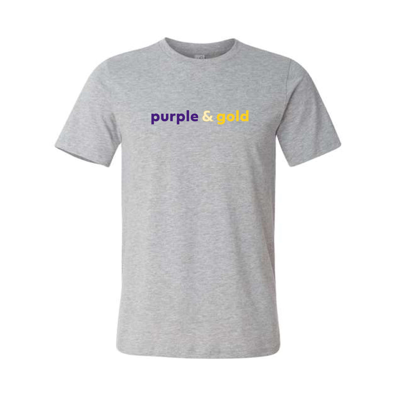 The Purple & Gold | Athletic Heather Tee