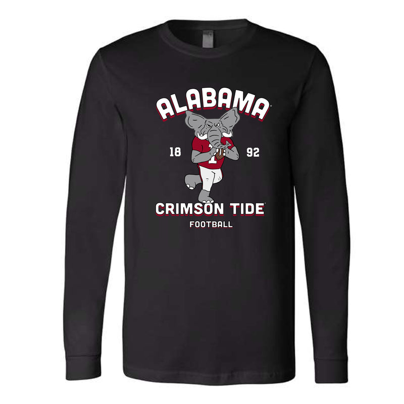 The Quarterback Big Al | Black Long Sleeve Tee