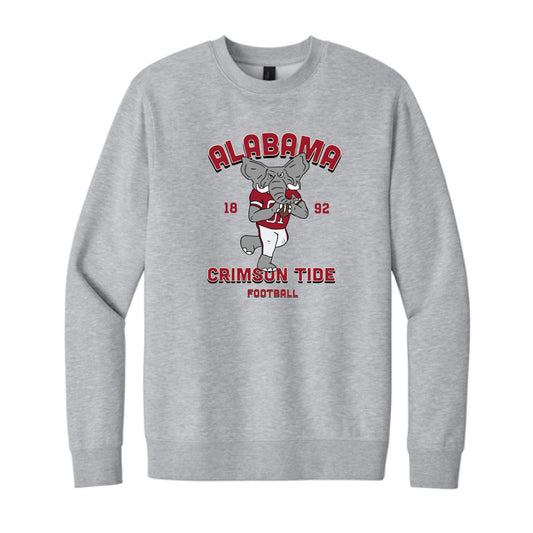 The Quarterback Big Al  | Light Heather Grey Crewneck Sweatshirt