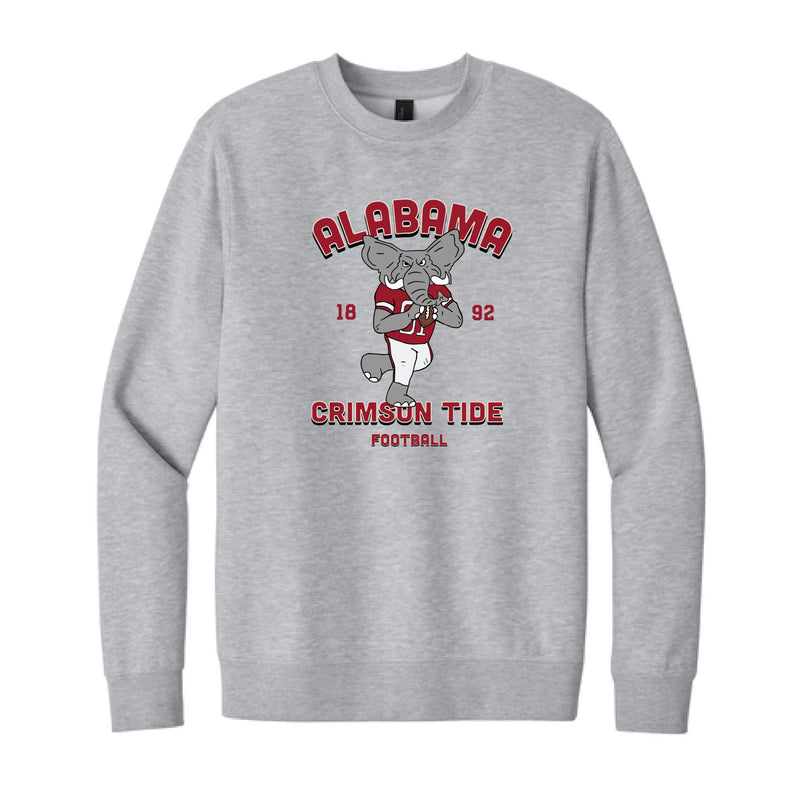 The Quarterback Big Al  | Light Heather Grey Crewneck Sweatshirt