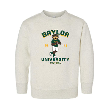 The Quarterback Bruiser | Toddler Natural Heather Sweatshirt