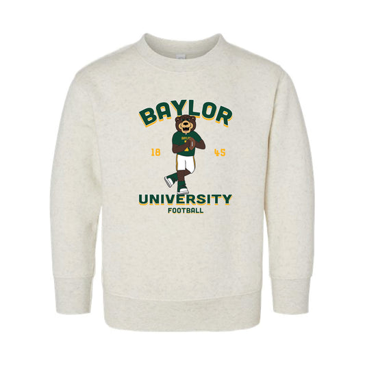 The Quarterback Bruiser | Toddler Natural Heather Sweatshirt
