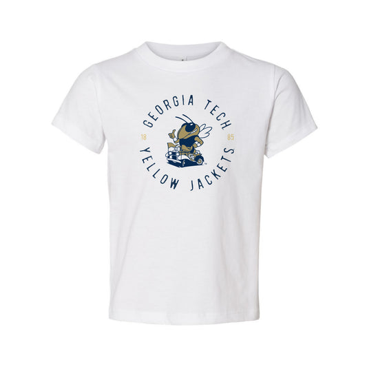 The Ramblin Buzz Est | Toddler White Tee