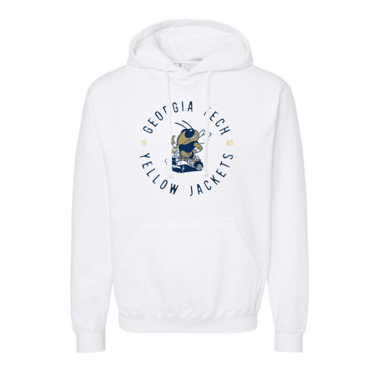 The Ramblin Buzz Est | White Hoodie