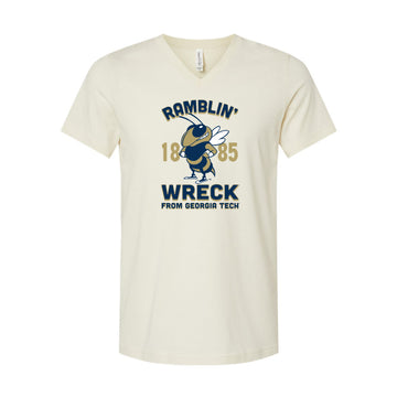 The Ramblin' Wreck Buzz | Natural V-Neck Tee