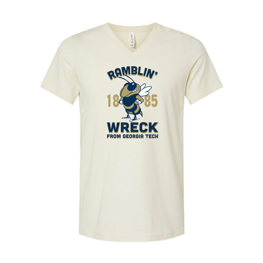 The Ramblin' Wreck Buzz | Natural V-Neck Tee