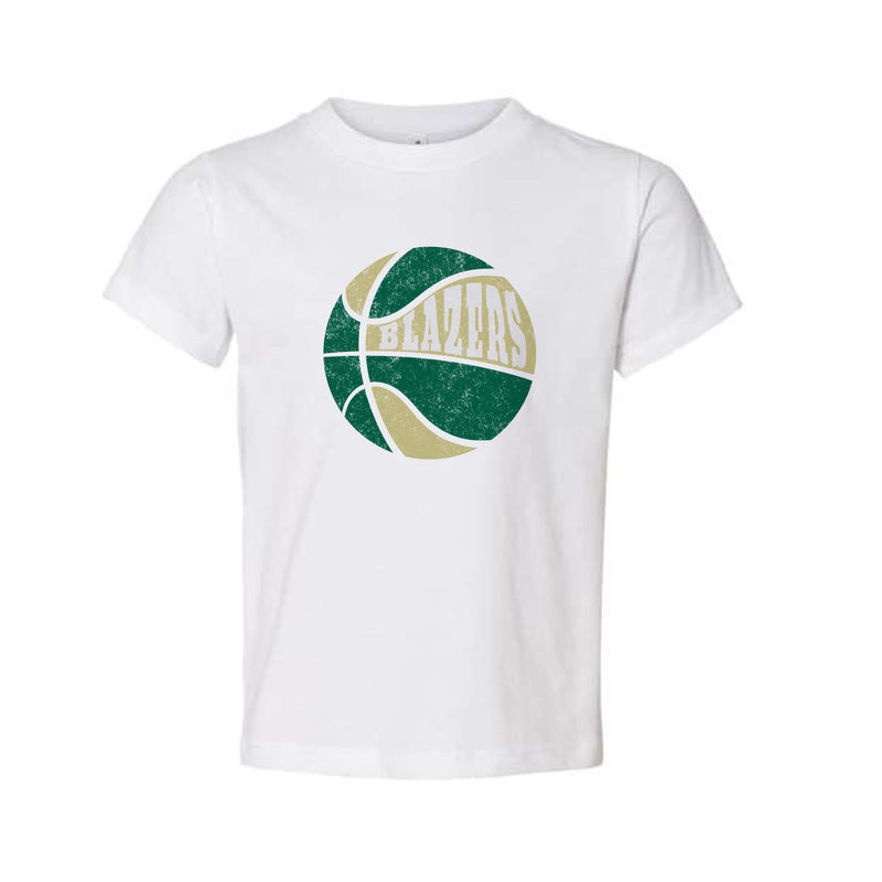 The Retro Blazers Basketball | Toddler White Tee