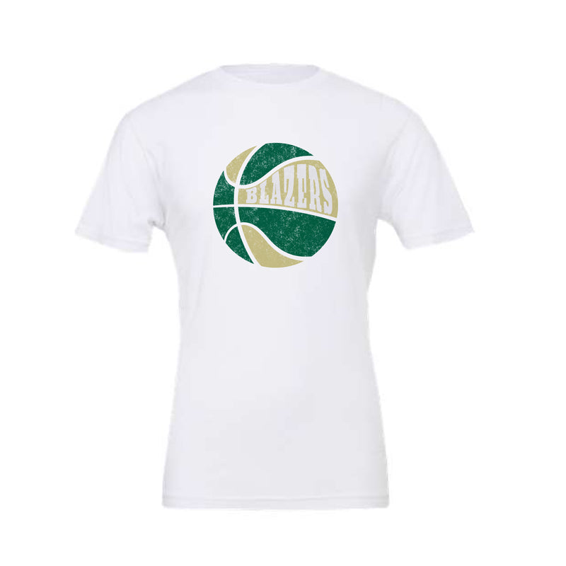 The Retro Blazers Basketball | White Tee