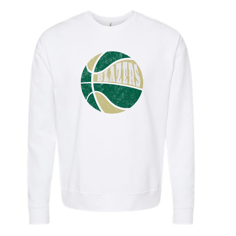 The Retro Blazers Basketball | White Sweatshirt