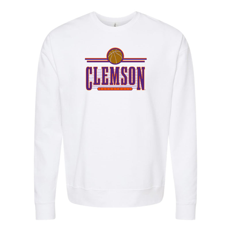 The Vintage Clemson Basketball | White Sweatshirt