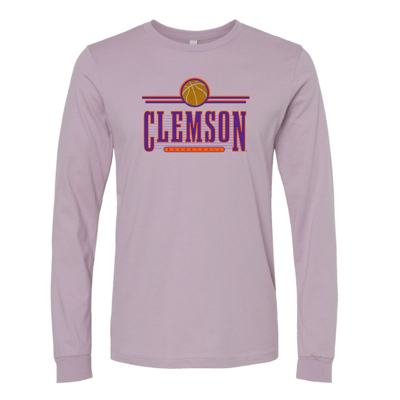 The Vintage Clemson Basketball | Light Violet Long Sleeve