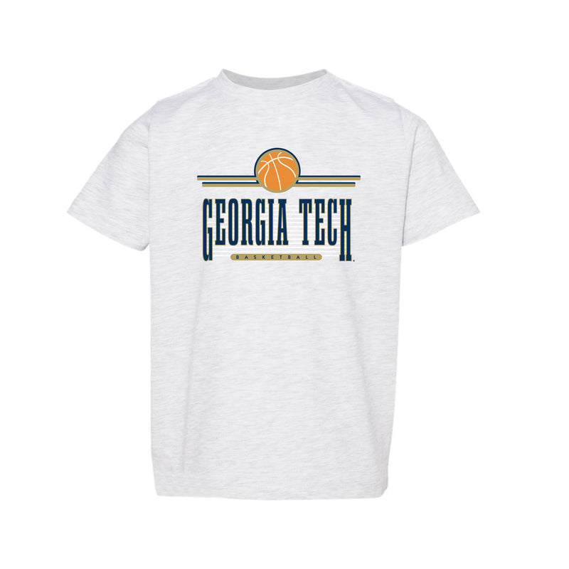 The Retro Georgia Tech Basketball | Toddler Ash Tee