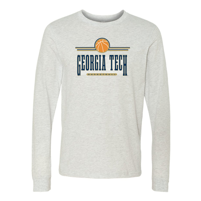 The Retro Georgia Tech Basketball | Ash Long Sleeve