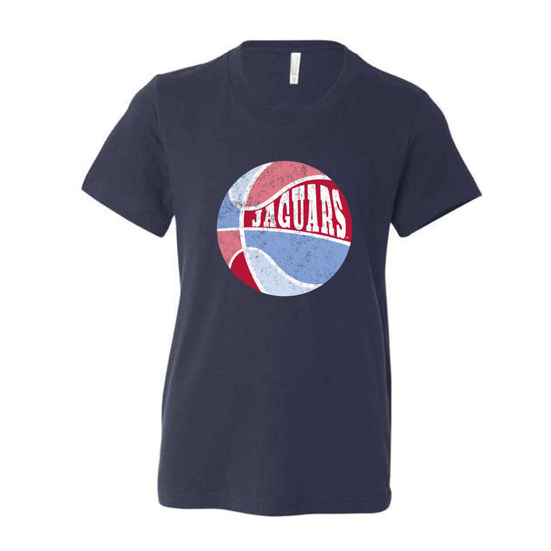 The Retro Jaguars Basketball | Youth Navy Tee