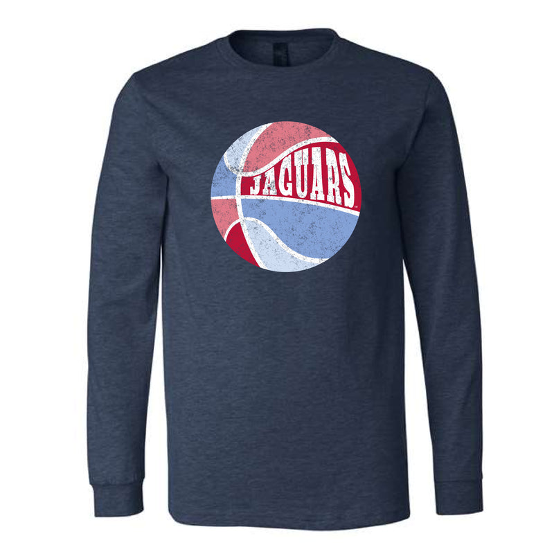 The Retro Jaguars Basketball | Adult Navy Long Sleeve