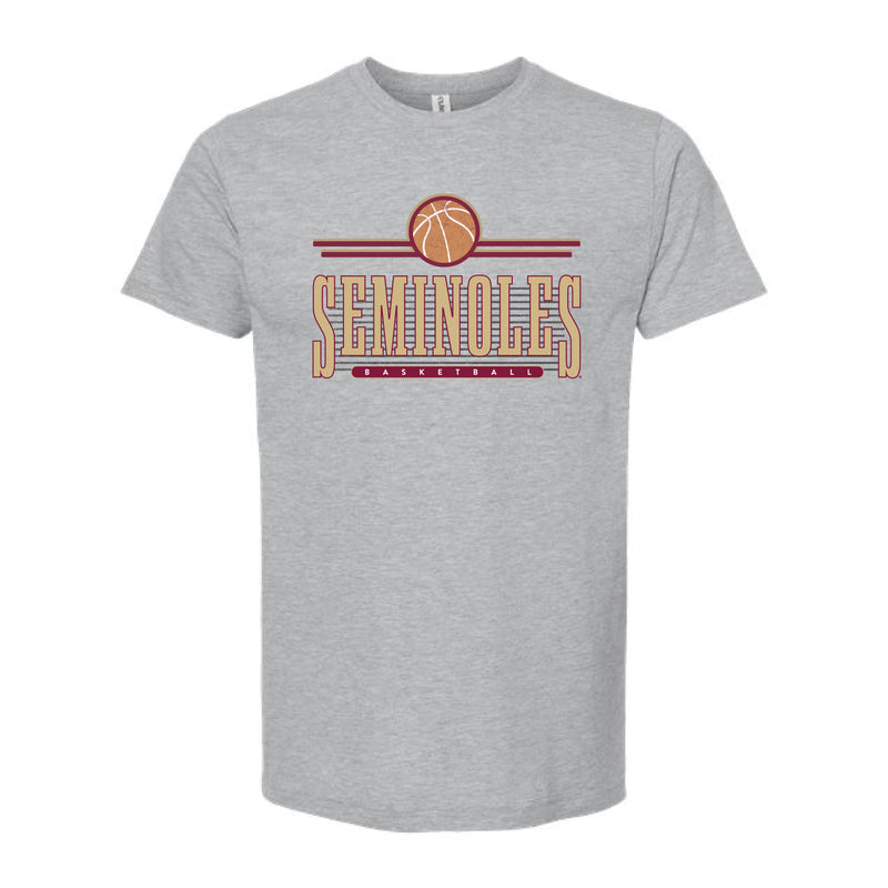 The Retro Seminoles Basketball | Heather Grey Tee