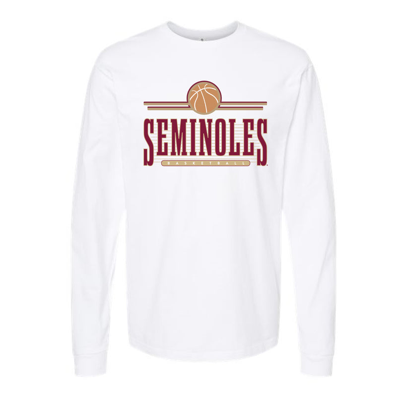 The Retro Seminoles Basketball | White Long Sleeve