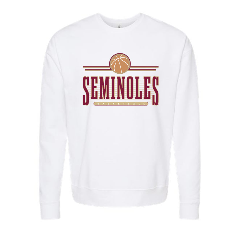 The Retro Seminoles Basketball | White Sweatshirt