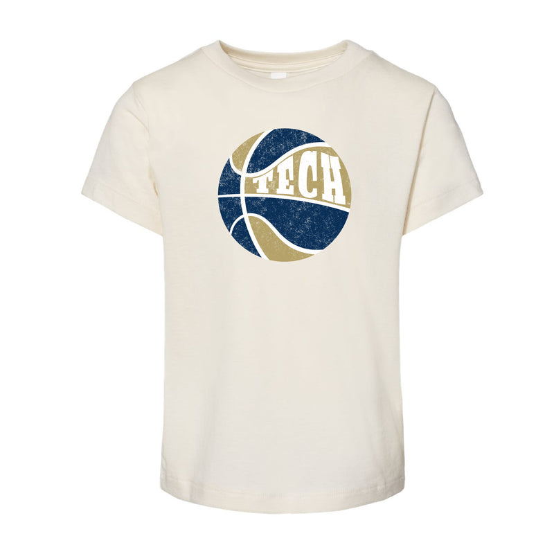 The Retro Tech Bball | Toddler Natural Tee