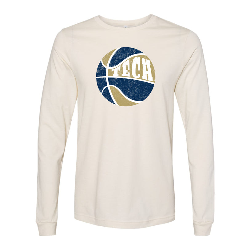 The Retro Tech Bball | Natural Long Sleeve