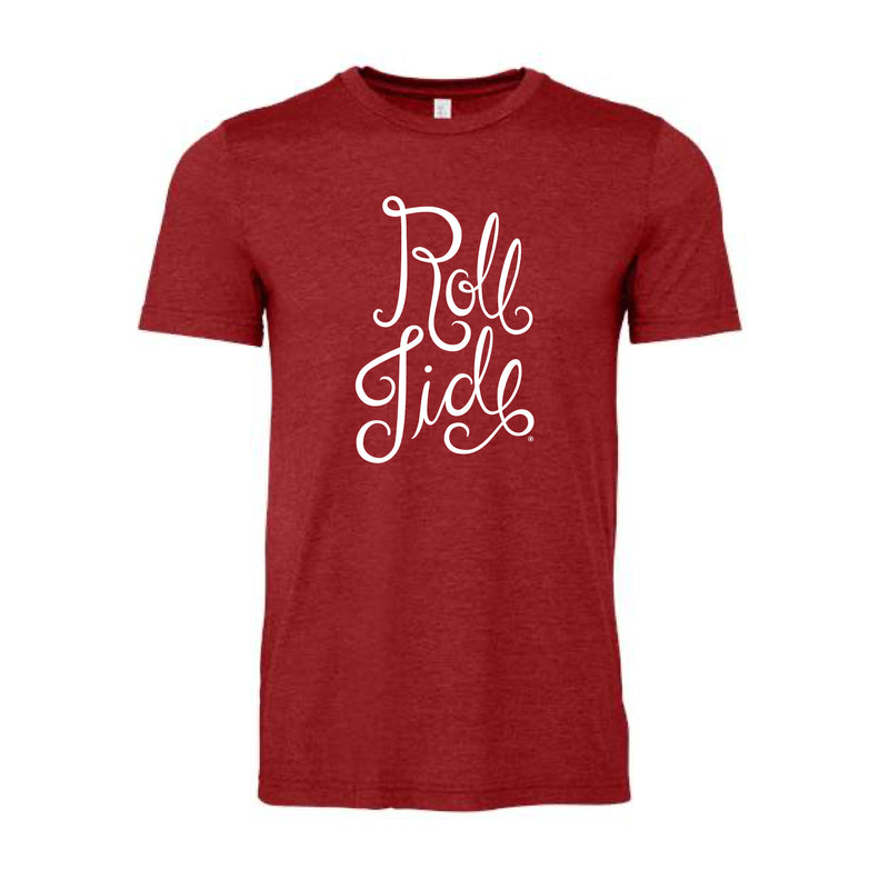 The Roll Tide Script | Heather Canvas Red Tee