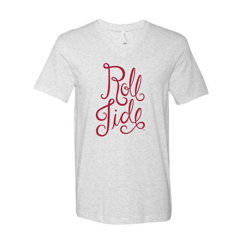 The Roll Tide Script | Ash V-Neck Tee