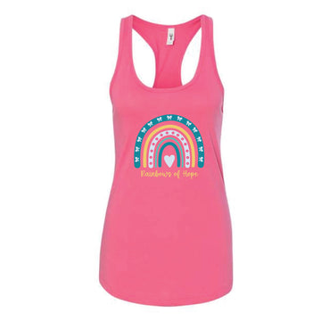 The Rainbow of Hope | Hot Pink Women's Racerback Tank
