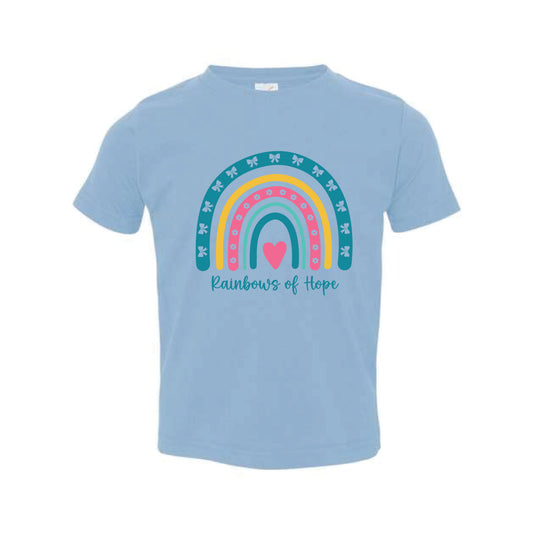 The Rainbows of Hope | Light Blue Toddler Tee