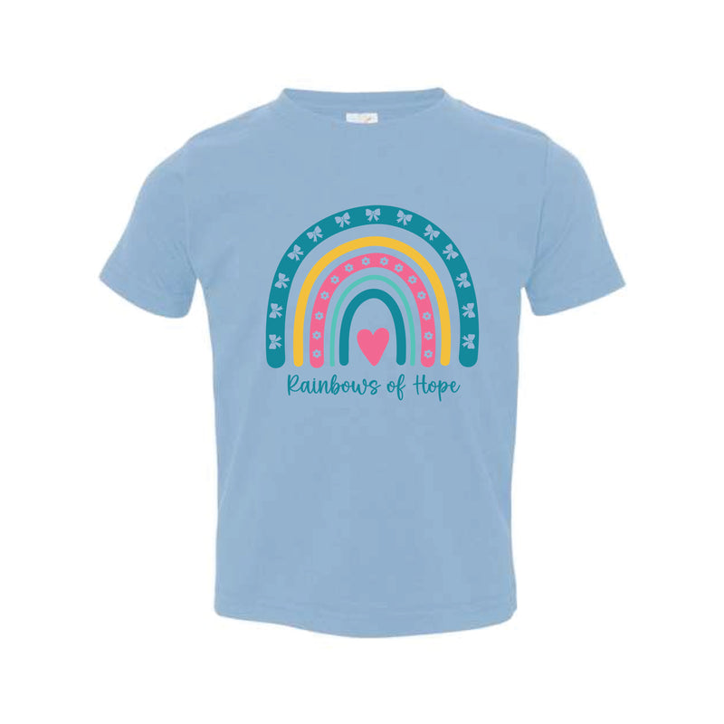 The Rainbows of Hope | Light Blue Toddler Tee