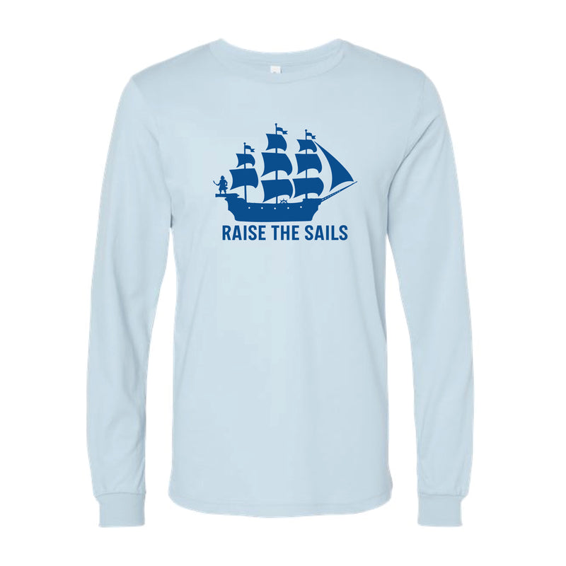 The Raise The Sails | Adult Baby Blue Long Sleeve Tee