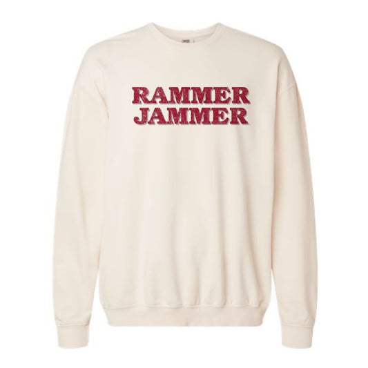 The Rammer Jammer Block | Ivory Sweatshirt