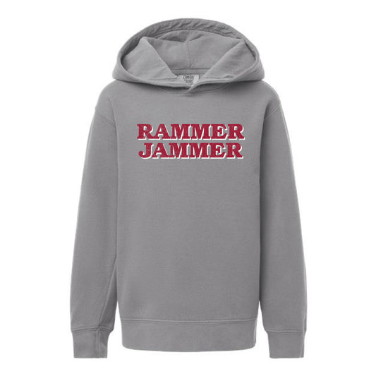 The Rammer Jammer Block | Youth Grey Hoodie