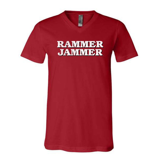 The Rammer Jammer Block | Canvas Red V-Neck
