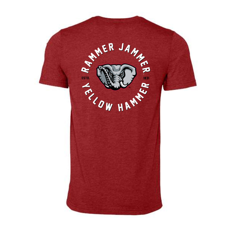 The Rammer Jammer Circle EST | Canvas Red Tee