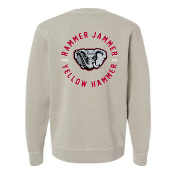 The Rammer Jammer Circle EST  | Cement Sweatshirt