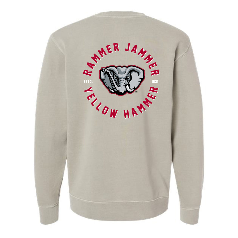 The Rammer Jammer Circle EST  | Cement Sweatshirt