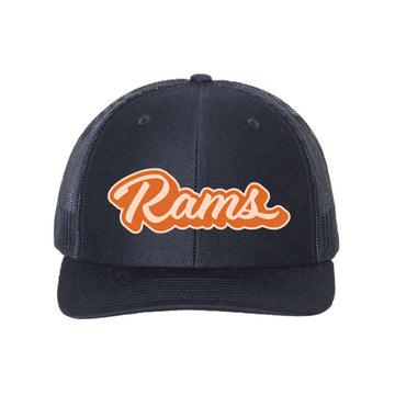 The Rams Script | Navy Richardson Trucker Hat
